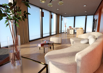 3D Rendering Living Room