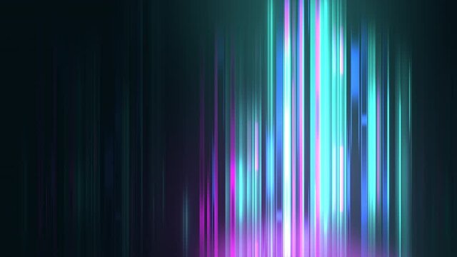 Colorful speed lines, abstract technology looped background.