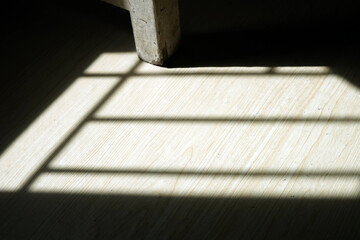 The shadow on the floor