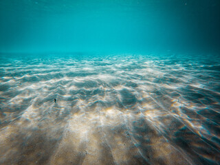 Fototapeta na wymiar underwater view from the sea in corfu