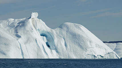 iceberg in the sea, Ilulissat Icefjord, Illulissat, Greenland