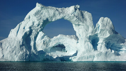 iceberg in the sea, Ilulissat Icefjord, Illulissat, Greenland