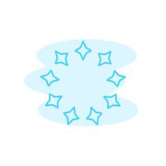 Illustration Vector Graphic of Star Round icon