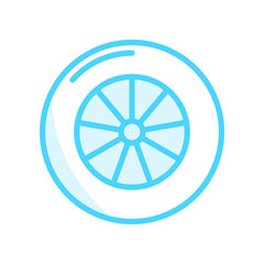 Illustration Vector Graphic of Wheel Steering icon