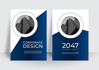 Modern corporate cover template for business report or annual report. Vector illustration design for business corporate presentation, banner, cover, web, flyer, business card, poster, game, and more