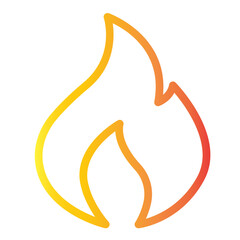 flame gradient icon