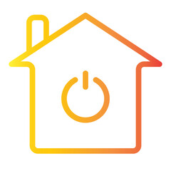 home energy gradient icon