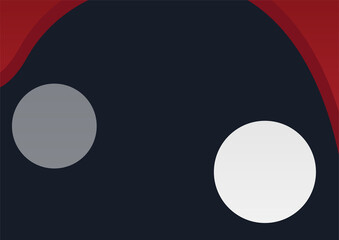 Modern simple black red wave curve abstract presentation background for business and technology design template