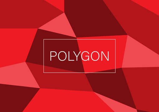 red polygon background Abstract background with blank space for logo and content display. Creative Design Background Vector Illustration