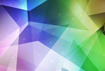 Obraz premium Light Multicolor vector background with triangles.