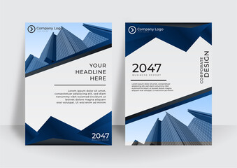 Modern cover design template. Corporate annual report or book design template. Can be used for banner, modern keynote presentation background, brochure design