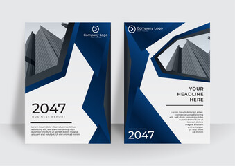 Modern cover design template. Corporate annual report or book design template. Can be used for banner, modern keynote presentation background, brochure design