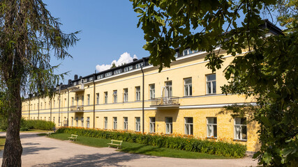 Fototapeta na wymiar Historical hospital building in Lapinlahti, Helsinki.