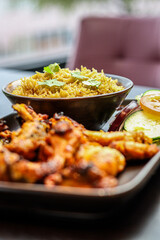 Chicken And Rice Plated Up