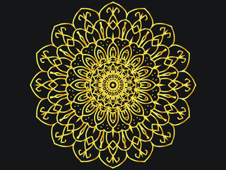 mandala floral circular pattern
