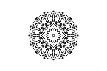 mandala flower circular pattern