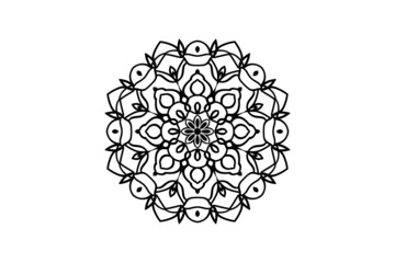 mandala flower circular pattern