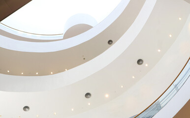 Suspended ceiling curve shape.