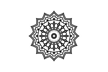 mandala flower circular pattern