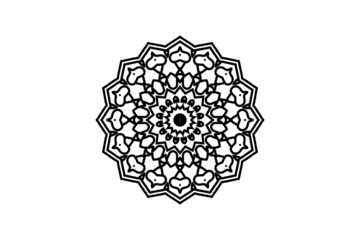 mandala flower circular pattern
