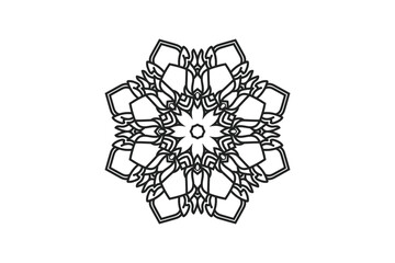 mandala flower circular pattern