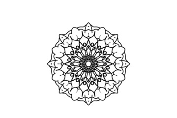 mandala flower circular pattern