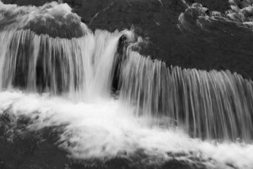 Waterfall in Black and White