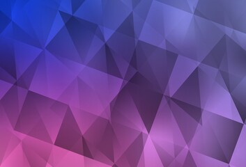 Naklejka premium Light Purple, Pink vector abstract polygonal template.