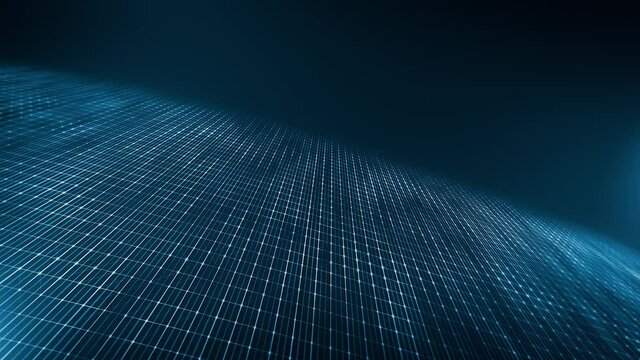 Abstract Hi-Tech Plexus Facets And Tiles Seamless Loop/ 4k animation of an abstract high technology background with plexus facets and tiles seamless moving and looping