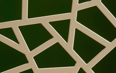 Irregular pattern of white metal windows, for background