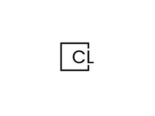 CL Letter Initial Logo Design Vector Illustration
