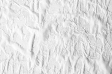 White paper with folds. Paper texture.