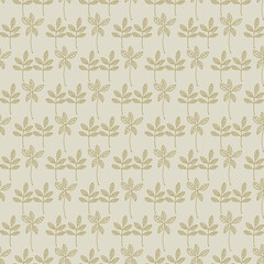 beige autumn leaves seamless patterns