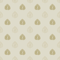 beige autumn leaves seamless patterns