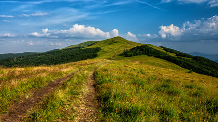 The Eastern Bieszczady. Pikuj Mountain range. Ukraine.