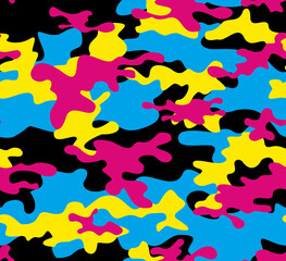 Camo abstraction, modern vector template, fashion design.