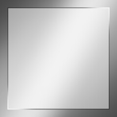 金属の背景　正方形　シルバー枠