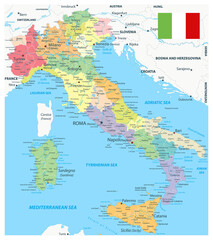 Italy Administrative Divisions Map