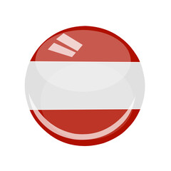Vector ausrtia country flag round and glossy