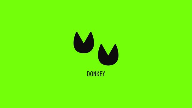 Donkey step icon animation