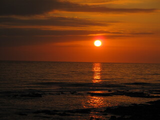 Sunset over the Ocean