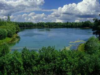 Blick auf den Koldinger See in der Leineaue bei Koldingen