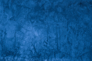 Old wall pattern texture cement blue dark abstract  blue color design are light with black gradient background.