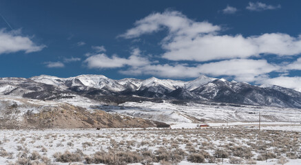 Snow Cap Southern Colorado Mountain