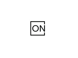 Obraz premium ON Letter Initial Logo Design Vector Illustration 