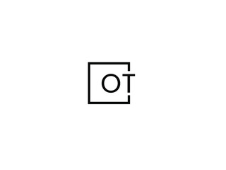 OT Letter Initial Logo Design Vector Illustration	