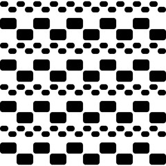 Checker rounded shapes. Vector simple checker ornament.