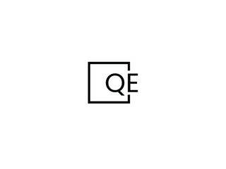 QE Letter Initial Logo Design Vector Illustration	