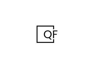 QF Letter Initial Logo Design Vector Illustration	