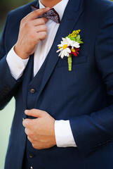 Groom in suit